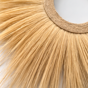 Rattan Sunburst Wedding Thank You <b>Round</b> <b>Wall</b> <b>Mirror</b> Bohemian Handmade Durable Eco-Friendly Decorative Frame Natural Grass Design - Product Image 3