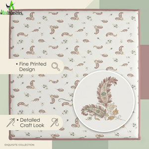 Parure de lit Super King en coton, imprimé floral Paisley élégant, linge de lit doux et luxueux avec taies d'oreiller, respirant et durable - Product Image 5