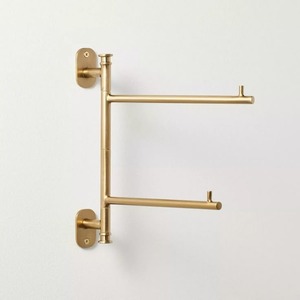 Porte-serviettes mural moderne en acier inoxydable, barre à serviettes élégante en métal pour salle de bain - Product Image 1