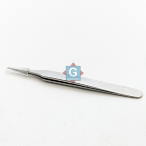 Pinces à épiler en acier inoxydable à pointe droite pour extensions de cils, testées à la main, vente en gros - Product Image 2