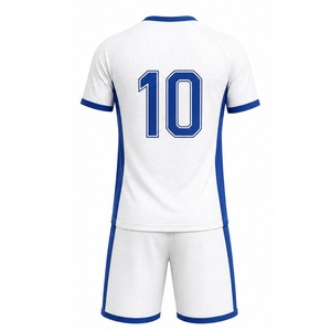 Best selling custom <b>soccer</b> jerseys & shorts set manufacturer factory in stock football team uniforms bulk Number 10 Crew Neck - Product Image 2