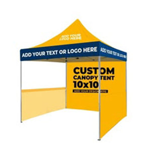 Carpa Plegable Personalizada Tipo Pop-Up 3x3m Negra, Impermeable, de Polipropileno Tejido, Transpirable, de Secado Rápido, con Paredes Laterales para Exteriores - Product Image 4