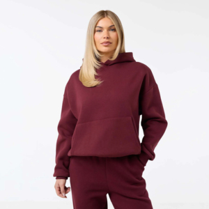 Conjunto de Sudadera Oversize y Pantalones Anchos para Mujer, Novedad 2026, con Logotipo Personalizado, Lavado Ácido, Chándal de Felpa de Algodón Ecológico, Dos Piezas - Product Image 3