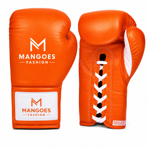 Gants de boxe professionnels en dentelle, en cuir véritable, pour l'entraînement et le sparring, design personnalisé, vente en gros directe d'usine - Product Image 1