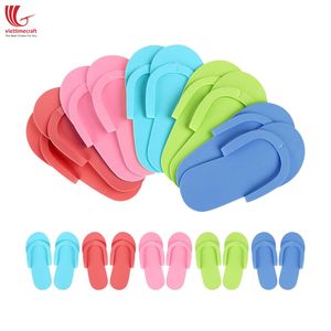 Pantuflas Desechables para Pedicura, Chanclas de Espuma Antideslizantes para Salón de Uñas, Spa, Sandalias para Invitados, Multicolores, Plegables, Venta al Por Mayor - Product Image 2