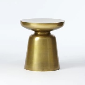Table basse moderne de luxe en aluminium moulé, tabouret d'appoint minimaliste en forme de champignon, finition mate, table d'appoint pour la maison et l'hôtellerie - Product Image 3
