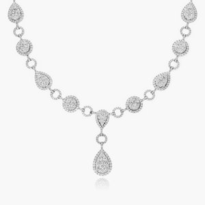 Collier élégant en argent sterling 925 avec chaîne à maillons en moissanite de luxe, bijoux de créateur scintillants pour femmes - Product Image 6