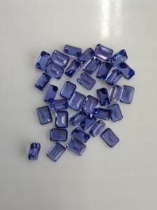 แทนซาไนต์สีน้ำเงินธรรมชาติ 7x5 มม. ทรงแปดเหลี่ยม คุณภาพดีที่สุด พลอยหลวมสำหรับทำเครื่องประดับ - Product Image 2