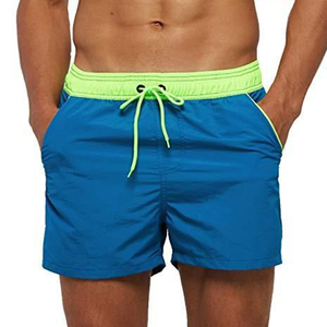 Shorts d'été pour hommes, unis, taille mi-haute élastique, style urbain, personnalisables, en maille respirante, pour la gym, la course, imperméables, coupe-vent, écologiques, séchage rapide - Product Image 5