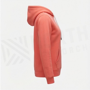 Sweat à capuche épais personnalisé pour femme, en coton, chaud, avec fourrure, vêtement d'hiver, impression frontale personnalisée, en polaire - Product Image 3