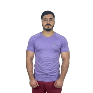 เสื้อรัดกล้ามเนื้อออกกำลังกายแบบแห้งเร็ว พิมพ์โลโก้ได้ตามต้องการ แขนสั้น สำหรับเล่นกีฬา - Product Image 1