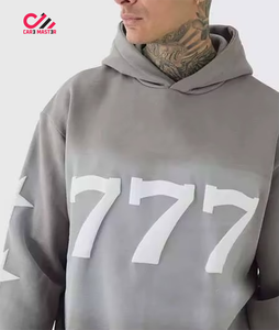 Ensemble de survêtement délavé pour hommes, style streetwear, coupe oversize et classique, avec impression en relief personnalisée, service OEM - Product Image 6