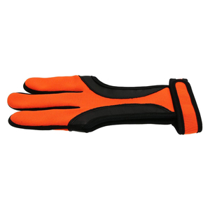 Gants de tir à l'arc en cuir à 3 doigts, gants de protection réglables, durables, pour la chasse en plein air, sports, OEM en gros - Product Image 3