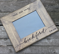 Cadre photo en os artisanal Tayyab de qualité supérieure, design naturel, logo personnalisé, forme personnalisée, taille personnalisée