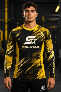 <b>Men</b> Trending Long Sleeve Rash Guard Compression Shirt Quick Dry Sporty Fit Sublimation Print Four Way <b>Stretch</b> Flexible movement - Product Image 3