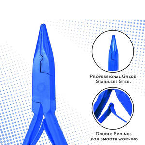 Kit complet de pinces professionnelles pour extensions de cheveux de salon avec plusieurs outils d'installation pour extensions de cheveux à micro-perles et nano-rings - Product Image 4