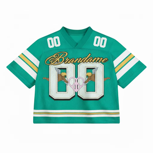 <b>Plus</b> <b>size</b> square shoulder graphic vintage sublimation <b>mesh</b> custom polyester hockey american retro football jersey - Product Image 1