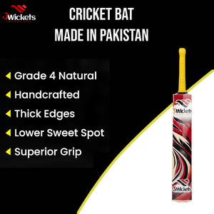 Batte de cricket en bois pour jeunes – Légère, manche durable, idéale pour l'entraînement des enfants, les sports scolaires et les joueurs débutants en cricket - Product Image 6