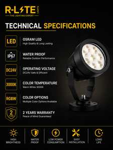 Reflector Compacto de 48W para Iluminación de Discotecas - Alta Luminosidad, Distribución Ajustable, Clasificación IP65, LED CRI 90 - Product Image 4