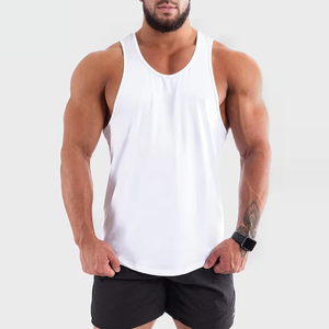 Wholesale Hot Sale Cotton <b>Men's</b> Tank Tops <b>for</b> Summer Custom Logo Gym Fitness Workout <b>Singlet</b> Muscle Bodybuilding <b>Men</b> Tank Top - Product Image 3
