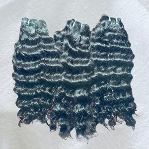 Cheveux indiens Remy vierges bruts de haute qualité, ondulés souples, à cuticules alignées, provenant d'un seul donneur, tissage double trame, offre spéciale - Product Image 3