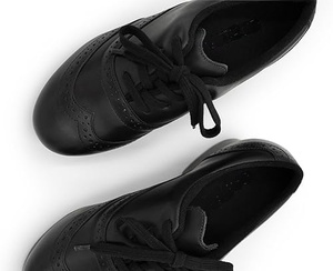 Chaussures de danse à lacets en cuir PU pour femmes et hommes - Product Image 5