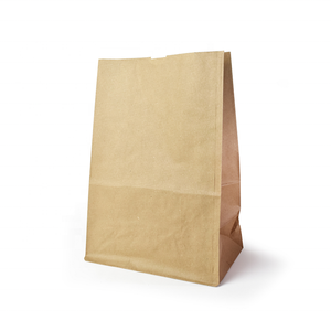 Bolsa de papel desechable para alimentos, ecológico, hecho de material marrón estándar, ligero y fuerte - Product Image 4