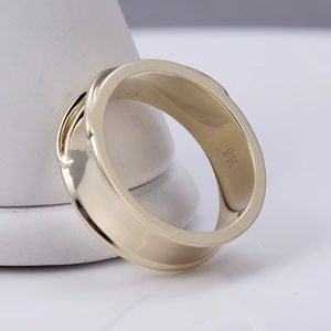 Luxury look 18k Solid Gold Engagement <b>Ring</b> Fine Jewelry <b>Men</b> Real Wedding <b>Ring</b> <b>for</b> Couple - Product Image 3