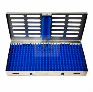Caja de Almacenamiento para Instrumentos de Esterilización, Acero Inoxidable Premium, Autoclavable, Organizador de Instrumentos Quirúrgicos, Dentales y Médicos, con Certificación CE - Product Image 1