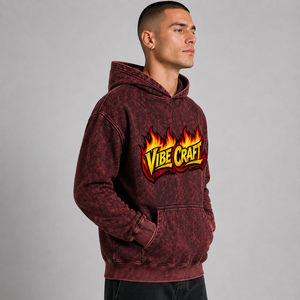 Sudadera con Capucha para Hombre, Estilo Vintage, Lavado Ácido, Oversize, Algodón Grueso, Bordada, Estilo Urbano, Informal - Product Image 3