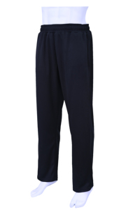 Wholesale <b>Men's</b> Black Straight Casual <b>Trouser</b> 100% Polyester High-Waisted Elastic Quick Dry Breathable Stretch <b>Pull</b>-<b>on</b> - Product Image 3