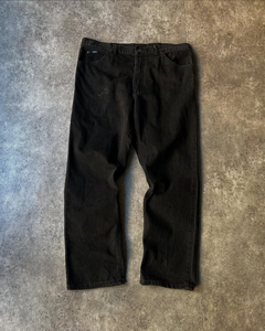 Vente en gros 2025 OEM Jean décontracté pour homme de haute qualité, coupe droite, jambe large, extensible, ample, taille mi-haute, grande taille - Product Image 1