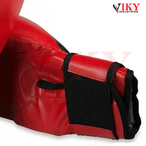 Guantes de Boxeo de Piel Sintética Premium de Doble Tono Rojo y Negro, con Protección de Espuma Multicapa, Nueva Tendencia, Duraderos, Marca Privada - Product Image 6