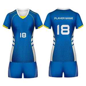 Uniforme de volley-ball personnalisé pour femmes, 100% polyester, produit très vendu, dernier design, uniforme de volley-ball durable - Product Image 1
