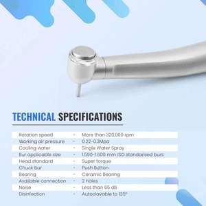 ขายดีที่สุด waldent Eco PLUS airotor handpiece แบบแมนนวลได้รับการรับรอง CE สำหรับการใช้งานที่สะดวกสบายและยาวนานมีจำหน่ายในราคาที่ดี - Product Image 6