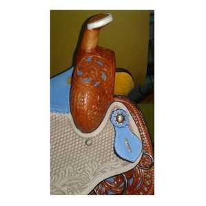 Sillas de Montar Western Premium de Cuero Hechas a Mano con Grabados Decorativos para Ecuestres - Product Image 4