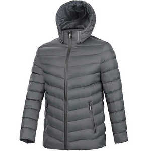 Trending New Arrival <b>Cheap</b> Price High Quality Men Hooded Canvas <b>Puffer</b> Winter <b>Jacket</b> Breathable Cotton Lining Lightweight Front - Product Image 1