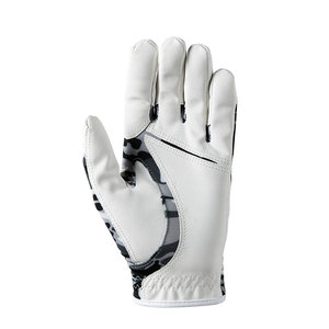 Gants de golf en cuir véritable de qualité supérieure, paume antidérapante, taille unique, unisexe, usage sportif, entièrement en spandex, logo brillant, confort optimal - Product Image 3