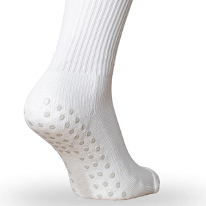 <b>Customized</b> Color Crew Athletic <b>Socks</b> Anti-Slip <b>Grip</b> Pads Basketball Gym Use Breathable Spandex/Polyester/Cotton Youth Bottom - Product Image 6