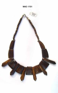 Collar de Cuentas de Hueso Estilo Étnico con Forma de Corazón, Joyería de Moda Unisex, Cadena de Eslabones, Collares de Fiesta, Venta al por Mayor - Product Image 3