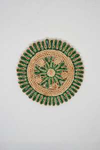 Alfombra de Yute Floral Tejida a Mano con Diseño Jacquard, Antideslizante y Lavable para Uso Doméstico - Product Image 3