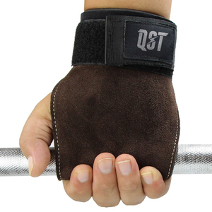 Poignées de musculation et de CrossFit tendance 2026 en cuir véritable texturé premium, anti-callosités, antidérapantes et réglables - Product Image 2