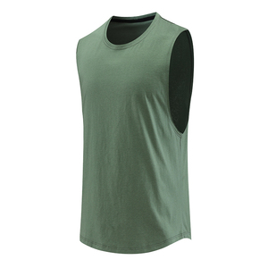Nouveau style débardeur uni grande taille pour homme – Idéal sport et décontracté - Product Image 4