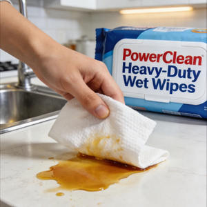 Factory OEM Organic Remove Oil Disposable Wipe Clean Lazy Kitchen <b>Cleansing</b> Wet Wipes <b>Tissues</b> Surface Cleaning - Product Image 1