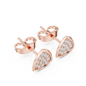 ต่างหูสุดมหัศจรรย์ต่างหูเม็ดเดี่ยวสีทอง10K สำหรับผู้หญิงเครื่องประดับระยิบระยับหรูหรา - Product Image 2