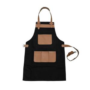 Chaleco de Trabajo de Lona de Alta Gama para Hostelería, con Logotipo Personalizado, Correas Ajustables de Cuero Genuino, para Bartenders, Barberos y Personal de Cafeterías - Product Image 3