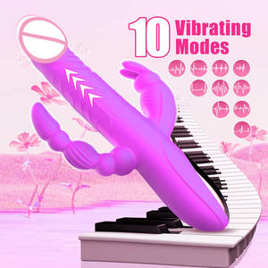 Hochwertiger Silikon-<span class=keywords><strong>Vibrator</strong></span>-<span class=keywords><strong>Dildo</strong></span> für Frauen mit G-Punkt-Stimulation und 10 Vibrationsmodi, wasserdicht und wiederaufladbar. - Product Image 2