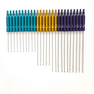 Ensemble de canules chirurgicales 24 pièces, poignées colorées, acier inoxydable, pour chirurgie plastique, instrument de classe I, utilisation manuelle - Product Image 2