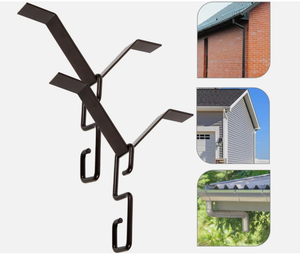 Supports de fixation et crochets en V pour installation de chaînes de pluie en métal pour jardins extérieurs – Fournisseur de quincaillerie pour installation de gouttières - Product Image 1