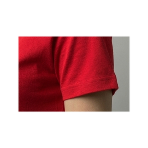 Camiseta de Algodón Tejido con Cuello Redondo Roja para Mujer, Tejido Suave, Transpirable y de Secado Rápido, Manga Corta, Corte Regular, para Uso Diario en Verano - Product Image 6